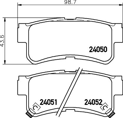 HELLA 8DB 355 011-151 - Kit pastiglie freno, Freno a disco autozon.pro