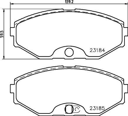 HELLA 8DB 355 011-181 - Kit pastiglie freno, Freno a disco autozon.pro