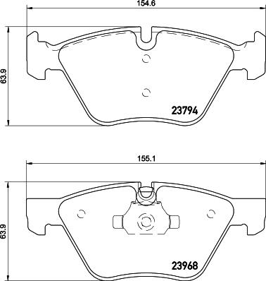 HELLA 8DB 355 011-321 - Kit pastiglie freno, Freno a disco autozon.pro