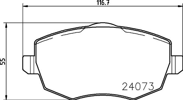 HELLA 8DB 355 011-231 - Kit pastiglie freno, Freno a disco autozon.pro