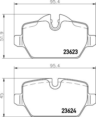 HELLA 8DB 355 011-271 - Kit pastiglie freno, Freno a disco autozon.pro