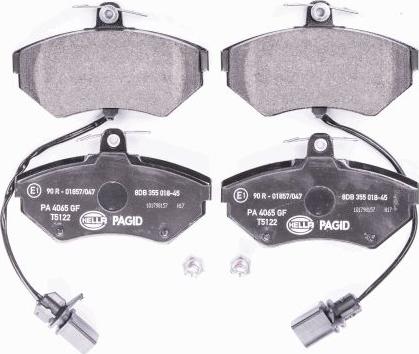 HELLA 8DB 355 018-451 - Kit pastiglie freno, Freno a disco autozon.pro