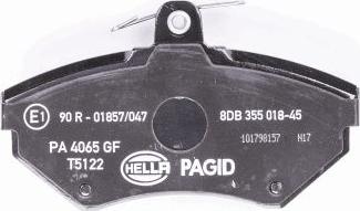 HELLA 8DB 355 018-451 - Kit pastiglie freno, Freno a disco autozon.pro