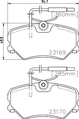 HELLA 8DB 355 018-401 - Kit pastiglie freno, Freno a disco autozon.pro