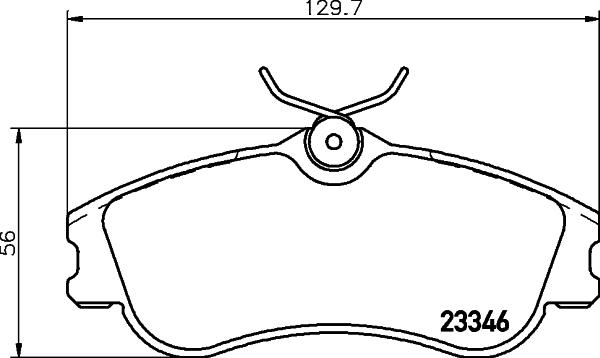 HELLA 8DB 355 018-541 - Kit pastiglie freno, Freno a disco autozon.pro