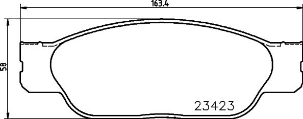 HELLA 8DB 355 018-551 - Kit pastiglie freno, Freno a disco autozon.pro