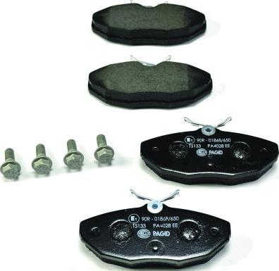 HELLA 8DB 355 018-561 - Kit pastiglie freno, Freno a disco autozon.pro