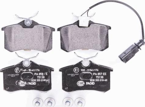 HELLA 8DB 355 018-601 - Kit pastiglie freno, Freno a disco autozon.pro