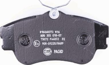 HELLA 8DB 355 018-071 - Kit pastiglie freno, Freno a disco autozon.pro