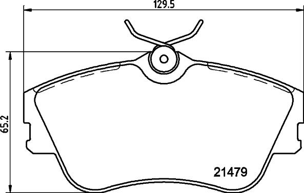 HELLA 8DB 355 018-071 - Kit pastiglie freno, Freno a disco autozon.pro