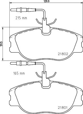 HELLA 8DB 355 018-171 - Kit pastiglie freno, Freno a disco autozon.pro