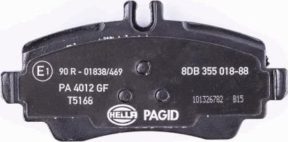 HELLA 8DB 355 018-881 - Kit pastiglie freno, Freno a disco autozon.pro