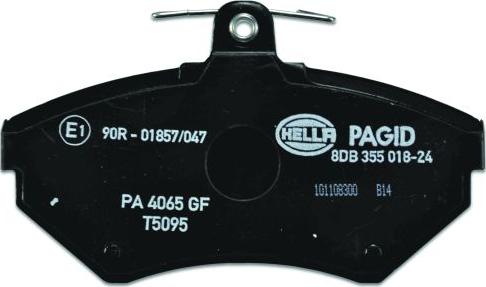 HELLA 8DB 355 018-241 - Kit pastiglie freno, Freno a disco autozon.pro