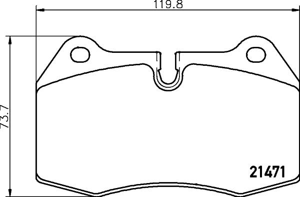 HELLA 8DB 355 018-211 - Kit pastiglie freno, Freno a disco autozon.pro