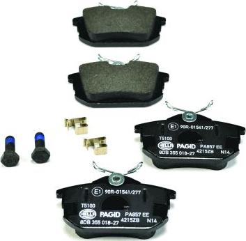 HELLA 8DB 355 018-271 - Kit pastiglie freno, Freno a disco autozon.pro