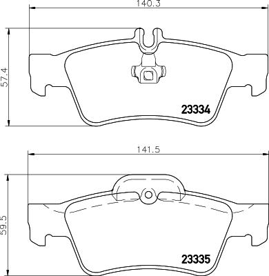 HELLA 8DB 355 018-751 - Kit pastiglie freno, Freno a disco autozon.pro