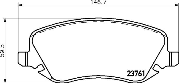 HELLA 8DB 355 018-761 - Kit pastiglie freno, Freno a disco autozon.pro