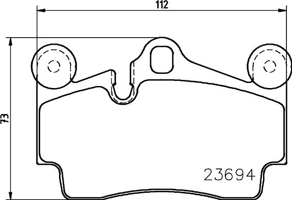 HELLA 8DB 355 018-711 - Kit pastiglie freno, Freno a disco autozon.pro