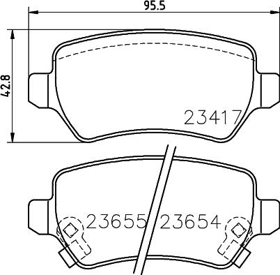 HELLA 8DB 355 018-781 - Kit pastiglie freno, Freno a disco autozon.pro