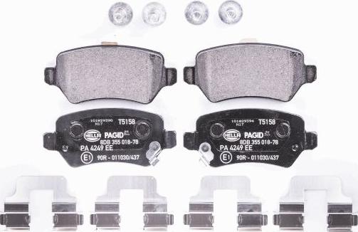 HELLA 8DB 355 018-781 - Kit pastiglie freno, Freno a disco autozon.pro