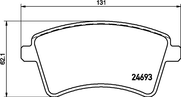 HELLA 8DB 355 013-961 - Kit pastiglie freno, Freno a disco autozon.pro