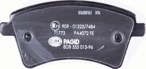 HELLA 8DB 355 013-961 - Kit pastiglie freno, Freno a disco autozon.pro