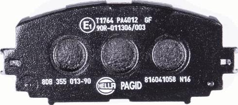 HELLA 8DB 355 013-901 - Kit pastiglie freno, Freno a disco autozon.pro