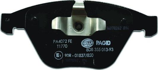 HELLA 8DB 355 013-931 - Kit pastiglie freno, Freno a disco autozon.pro