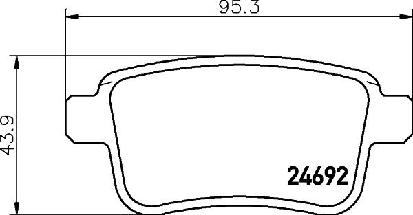 HELLA 8DB 355 013-971 - Kit pastiglie freno, Freno a disco autozon.pro