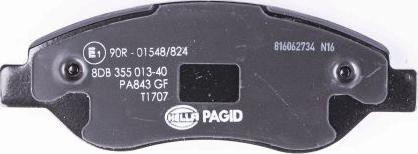 HELLA 8DB 355 013-401 - Kit pastiglie freno, Freno a disco autozon.pro