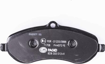 HELLA 8DB 355 013-411 - Kit pastiglie freno, Freno a disco autozon.pro