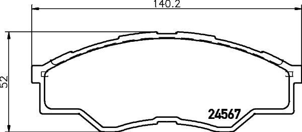 HELLA 8DB 355 013-471 - Kit pastiglie freno, Freno a disco autozon.pro