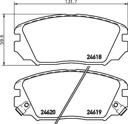 HELLA 8DB 355 013-531 - Kit pastiglie freno, Freno a disco autozon.pro