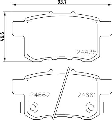 HELLA 8DB 355 013-631 - Kit pastiglie freno, Freno a disco autozon.pro