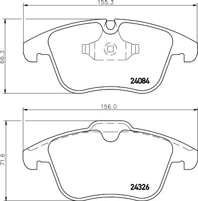 HELLA 8DB 355 013-621 - Kit pastiglie freno, Freno a disco autozon.pro