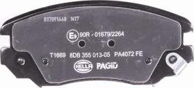 HELLA 8DB 355 013-051 - Kit pastiglie freno, Freno a disco autozon.pro