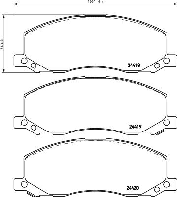 HELLA 8DB 355 013-061 - Kit pastiglie freno, Freno a disco autozon.pro