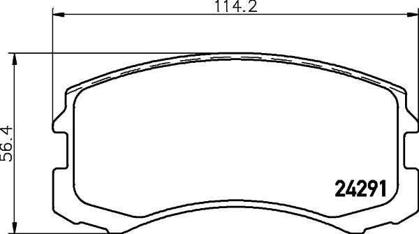 HELLA 8DB 355 013-071 - Kit pastiglie freno, Freno a disco autozon.pro