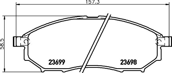 HELLA 8DB 355 013-141 - Kit pastiglie freno, Freno a disco autozon.pro