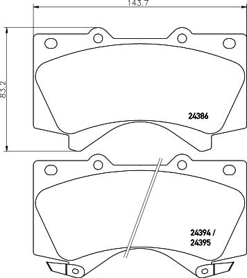 HELLA 8DB 355 013-151 - Kit pastiglie freno, Freno a disco autozon.pro