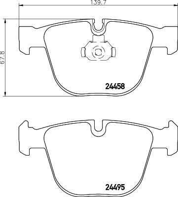 HELLA 8DB 355 013-171 - Kit pastiglie freno, Freno a disco autozon.pro