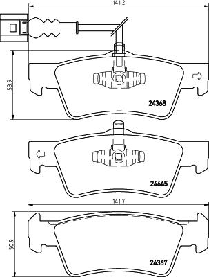 HELLA 8DB 355 013-841 - Kit pastiglie freno, Freno a disco autozon.pro