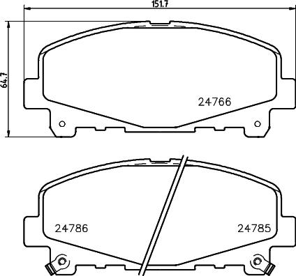 HELLA 8DB 355 013-881 - Kit pastiglie freno, Freno a disco autozon.pro