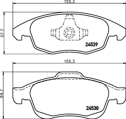 HELLA 8DB 355 013-341 - Kit pastiglie freno, Freno a disco autozon.pro