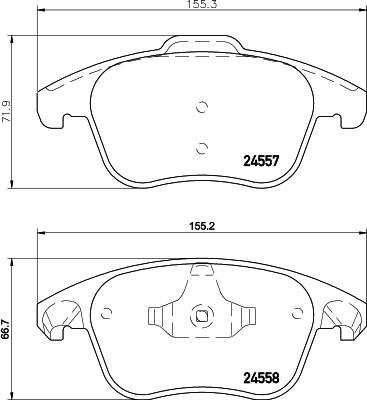 HELLA 8DB 355 013-351 - Kit pastiglie freno, Freno a disco autozon.pro