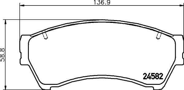 HELLA 8DB 355 013-701 - Kit pastiglie freno, Freno a disco autozon.pro