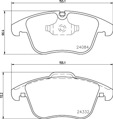 HELLA 8DB 355 013-731 - Kit pastiglie freno, Freno a disco autozon.pro