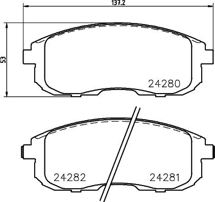 HELLA 8DB 355 012-901 - Kit pastiglie freno, Freno a disco autozon.pro