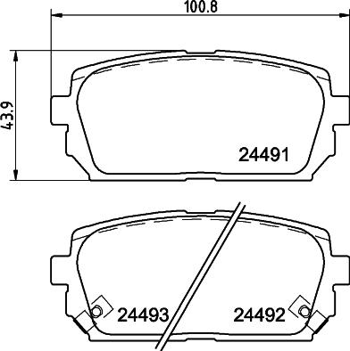 HELLA 8DB 355 012-971 - Kit pastiglie freno, Freno a disco autozon.pro