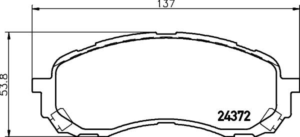 HELLA 8DB 355 012-451 - Kit pastiglie freno, Freno a disco autozon.pro